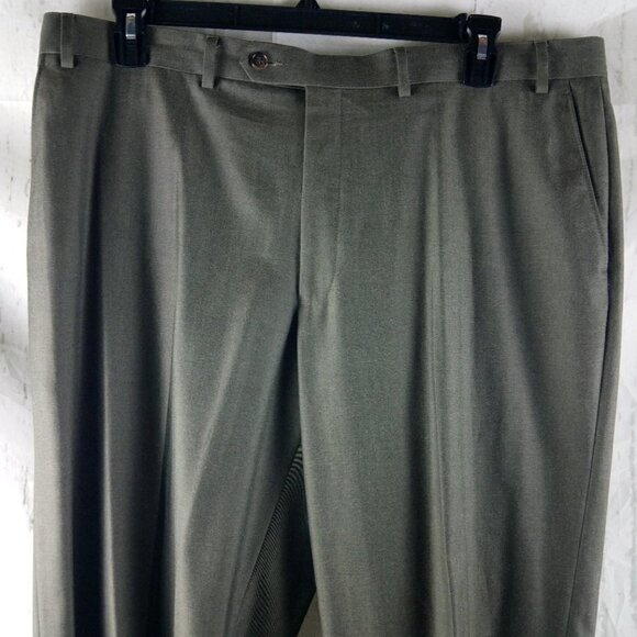 NWOT Sean John Fine Tailoring 48S 2 Buttn Brown Stitched Lapel 3pc Suit 40x30 FF - Picture 9 of 16